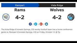 Vista Ridge vs Rampart [upl. by Cliffes]