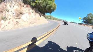 Kawasaki Z900RS Following VStrom 1000 Up South Grade Fun Afternoon Flow Run [upl. by Doreg]