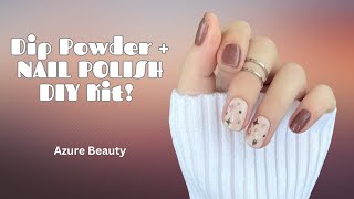 Trying An AMAZON Dip Powder  NAIL POLISH Kit  NO GEL  Azure Beauty [upl. by Lorrad]