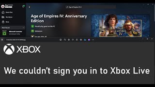 Fix Age of Empires 432 Definitive Edition Login Error We Couldnt Sign You In To Xbox Live On PC [upl. by Herve440]