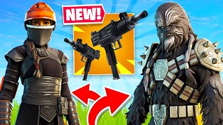 New MACHINE PISTOL Update and STAR WARS Skins 350 CROWN WINS Fortnite [upl. by Kostman598]