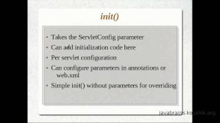 JSPs and Servlets Tutorial 09 Part 3 Understanding init service and ServletConfig [upl. by Bordiuk]