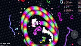 Slitherio AI 104065 Score  AI Slitherio Gameplay 214 [upl. by Un]