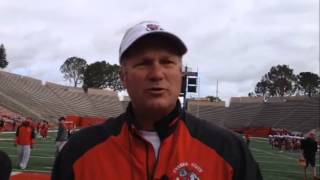 Fresno State coach Tim DeRuyter [upl. by Eirtemed]