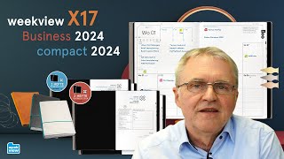 walkthrough  weekview X17NotizbuecherKalender Business und compact 2024 [upl. by Bornie828]