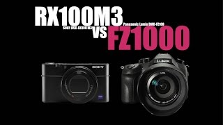 SONY RX100 M3 VS LUMIX FZ1000 which one is better [upl. by Ttergram]