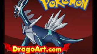 How to draw Dialga step by step [upl. by Enamart]