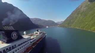 Croisière Fjords de Norvège  Hellesylt  Geiranger [upl. by Puiia]