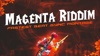 Magenta Riddim  Fastest Beat Sync Montage  Warrior Surya  Paid Edit For GlacierXGaming [upl. by Carder599]