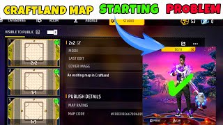 CRAFTLAND MAP STARTING PROBLEM SOLVED IN FREE FIRE MAX 🗺️ LB2GAMER [upl. by Aztilem]