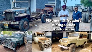 Vintage 4WD Jeep  Restoration  Land Cruiser  Land Rover  Nissan 1 Ton  Jonga  sale  Workshop [upl. by Lotti]