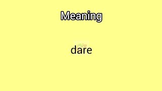 dare meaning in English amp Telugu Googul Dictionary dictionary meanings telugu english damper [upl. by Ellemac251]