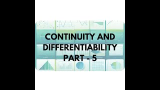 2nd PUCClass12 Continuity and Differentiability Differentiability of function in Kannada [upl. by Mafala]