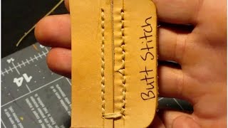 7 Different Ways to Stitch Leather by Hand [upl. by Occer]