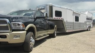 2013 Ram 3500 heavy duty pickup takes on the Ike Gauntlet towing test  Episode 1 [upl. by Yrellih]