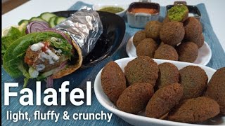 Falafel  Falafel Wrap with Sauces  Chickpeas Fritters  A Middle Eastern Delicacy [upl. by Goodard]