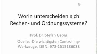 Wie unterscheiden sich Rechensysteme und Ordnungssysteme Kennzahlensysteme [upl. by Eilla891]