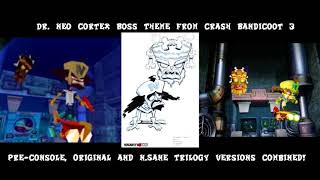 Dr Neo Cortex Theme songs CB3 pre console original and N Sane Trilogy versions combined [upl. by Joon]