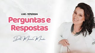 Live01  Perguntas e Respostas  Dra Mariana Manzke [upl. by Brooks186]