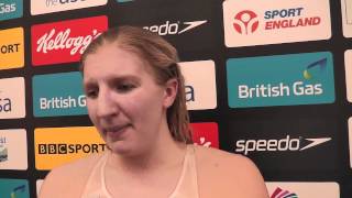 Interview with Rebecca Adlington after winning 200m Freestyle gold at the 2012 ASA Nationals [upl. by Thorma411]