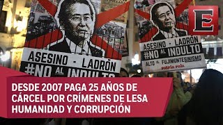 Peruanos rechazan eventual indulto a expresidente Fujimori [upl. by Aiotal]