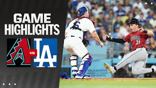 Dbacks vs Dodgers Highlights 7324  MLB Highlights [upl. by Sidon]