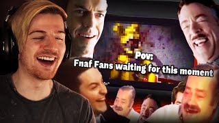 POV FNAF movie fan reaction when springlock happens [upl. by Pussej302]