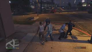 GTA V Aztecas vs paramedic fight [upl. by Htiekal]