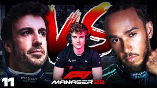 HES DESTROYING EVERYONE  F1 Manager 22 HAM v ALO 11 [upl. by Wileen]