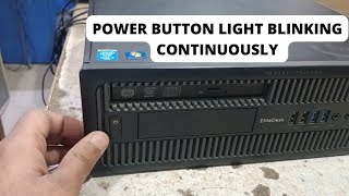 HP Elitedesk 800 G1 Power Button light blinking fan on off no display hp pc button light blinking [upl. by Eelsha]