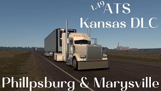 American Truck Simulator 149  Kansas DLC  Traveling to Phillipsburg amp Marysville [upl. by Lanahtan]