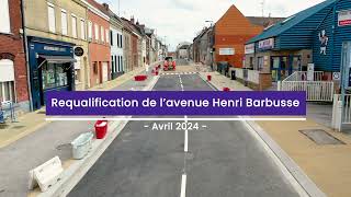 Requalification de lavenue Barbusse Avril 2024 [upl. by Anileda]