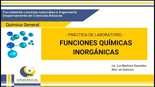 PRÁCTICA DE LABORATORIO FUNCIONES QUÍMICAS INORGÁNICAS [upl. by Leonardi]