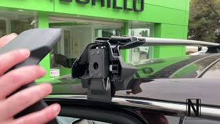 Instalación Thule Wingbar Edge con pie 7205 en techo normal [upl. by Oilut]