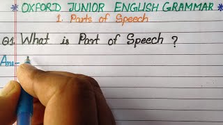 parts of speech  how many kinds of parts of speech  what is part of speech in english grammar [upl. by Kancler539]