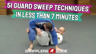 51 BJJ Guard Sweeps in Less Than 7 Minutes  Jason Scully [upl. by Sesmar]