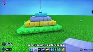 How to activate a fully powered beacon in Minecraft Bedrock [upl. by Delphina961]