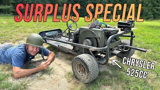 We Built a MILITARY 4 Cylinder Go Kart for Cheap [upl. by Bentley63]