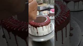 Chocolate cake with creamy frosting details Shorts [upl. by Chesnut]