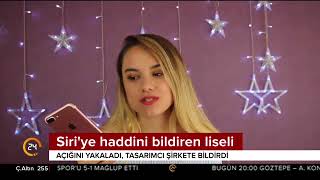 16 yaşındaki lise öğrencisi akıllı telefonların yapay zekası Siriye haddini bildirdi [upl. by Celestia447]