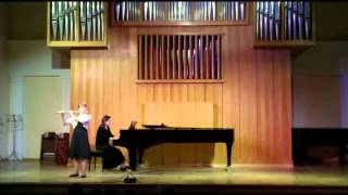 C SaintSaens Voliere flute piano [upl. by Ellehsram]