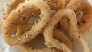 HOW TO MAKE CALAMARI  SALT AND PEPPER SQUID [upl. by Attenwahs]