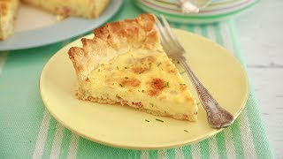 Deliciously Simple Quiche Lorraine Recipe with EggFree Option [upl. by Luapnhoj]