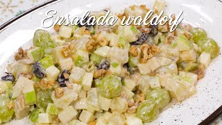 COMO PREPARAR ENSALADA WALDORF FACIL Y RÁPIDA  ENSALADA NAVIDEÑA  ACOMERPE [upl. by Colwin568]