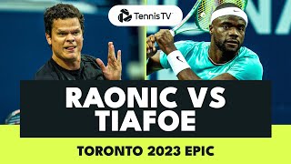 EPIC Milos Raonic vs Frances Tiafoe Match  Toronto 2023 Highlights [upl. by Avir]