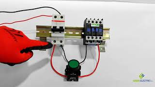 Conexión de un contactor con sus comando [upl. by Enyawad]