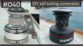 DIY self tailing winch conversion  WINCH UPGRADES [upl. by Atarman]