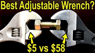 Best Wrench ADJUSTABLE Craftsman USA vs Craftsman Crescent Kobalt Milwaukee Channellock [upl. by Annek]