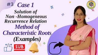 3 Case I of Nonhomogeneous recurrence relation  when fn is constant  Examples of Nonhomo [upl. by Kelci]