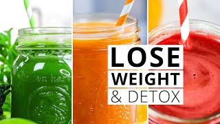 3 DETOX JUICES  Cleanse Lose Weight and GLOW [upl. by Fritz701]